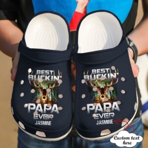 Hunting Personalized Bes Papa Ever Sku 1494 Crocs Clog Clog Shoes