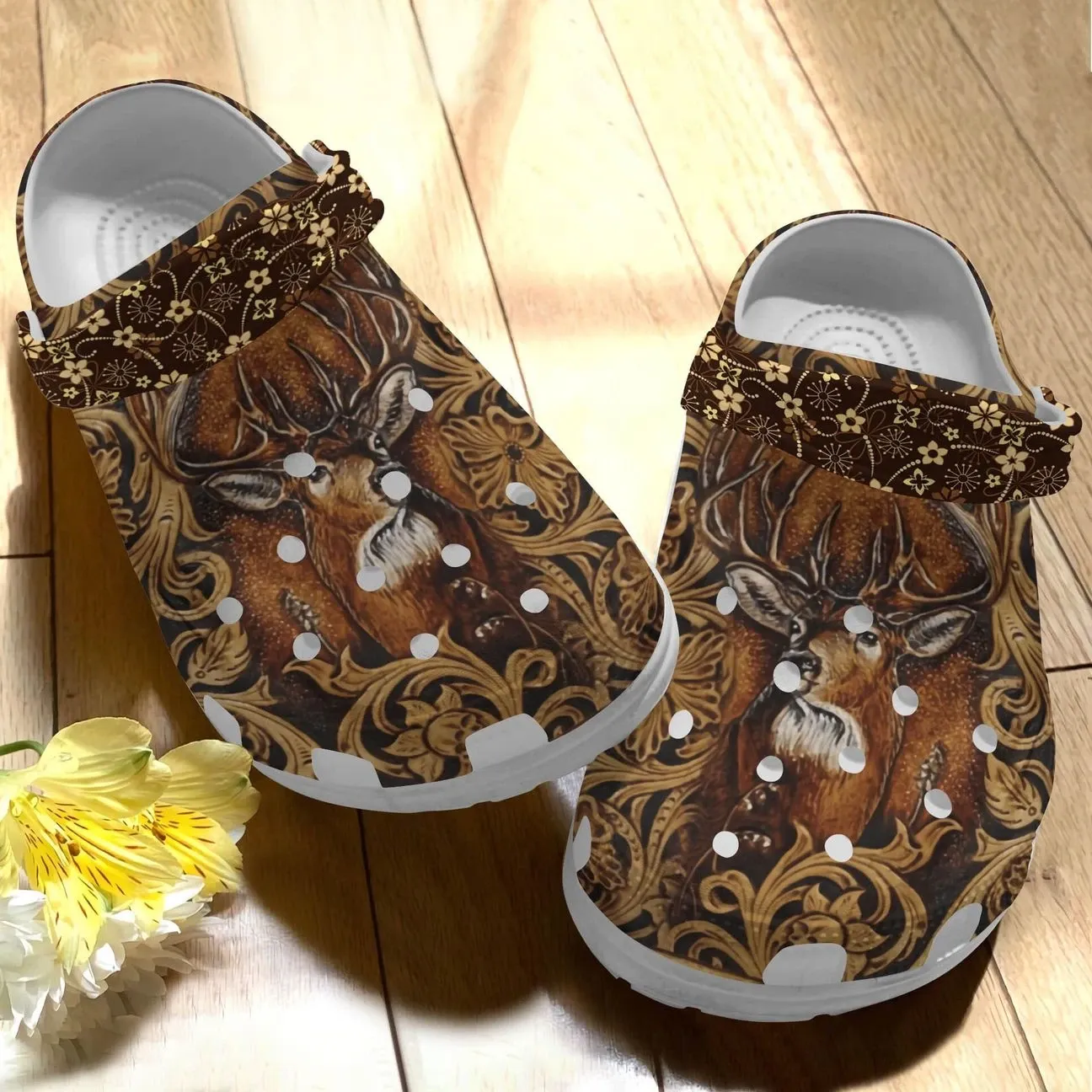 Hunting Personalized Clog Custom Crocs Comfortablefashion Style Comfortable For Women Men Kid Print 3D Hey Deer Hunting Personalized Clog Custom Crocs Comfortablefashion Style Comfortable For Women Men Kid Print 3D Hey Deer