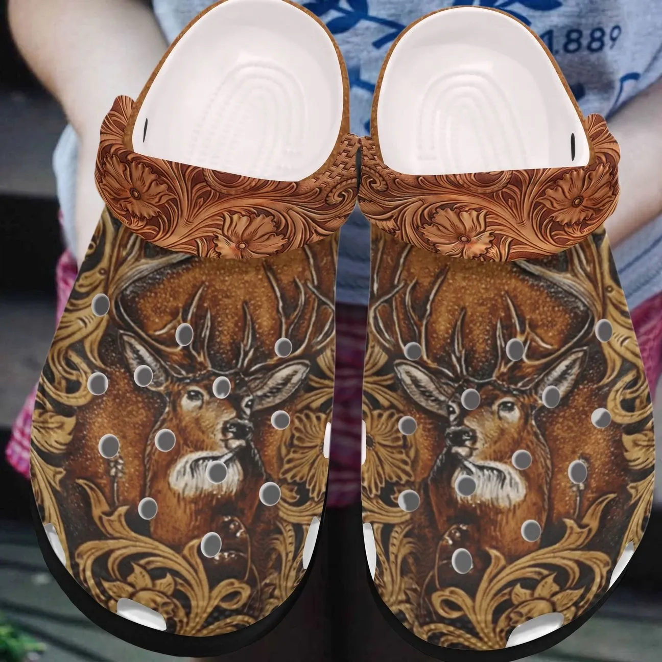 Hunting Personalized Clog Custom Crocs Comfortablefashion Style Comfortable For Women Men Kid Print 3D My Deer Hunting Personalized Clog Custom Crocs Comfortablefashion Style Comfortable For Women Men Kid Print 3D My Deer