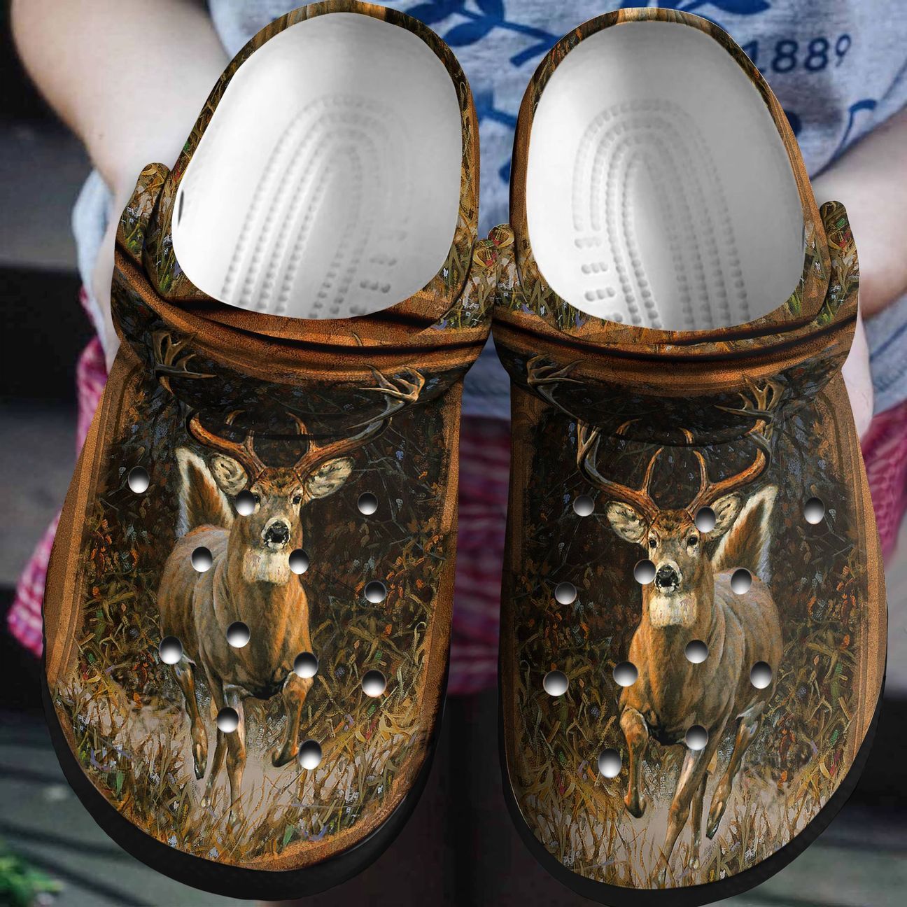 Hunting Personalized Clog Custom Crocs Comfortablefashion Style Comfortable For Women Men Kid Print 3D Whitetail Deer Hunting Personalized Clog Custom Crocs Comfortablefashion Style Comfortable For Women Men Kid Print 3D Whitetail Deer