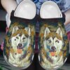 Husky Personalize Clog Custom Crocs Fashionstyle Comfortable For Women Men Kid Print 3D Husky Lovers