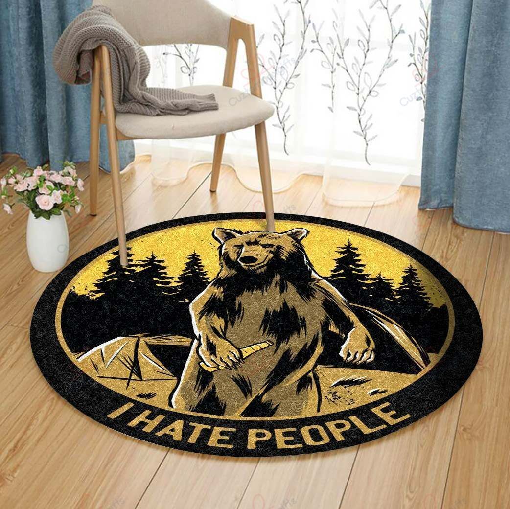 I Hate People Round Carpet Floor Rug Living Room Bedroom Decor Round Area Rug Carpet I Hate People Round Carpet Floor Rug Living Room Bedroom Decor Round Area Rug Carpet