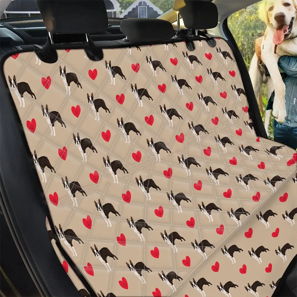 I Love Boston Terrier Heart Car Back Seat Cover Dog Car Seat Covers - 39673da7fe76 I Love Boston Terrier Heart Car Back Seat Cover Dog Car Seat Covers - 39673da7fe76