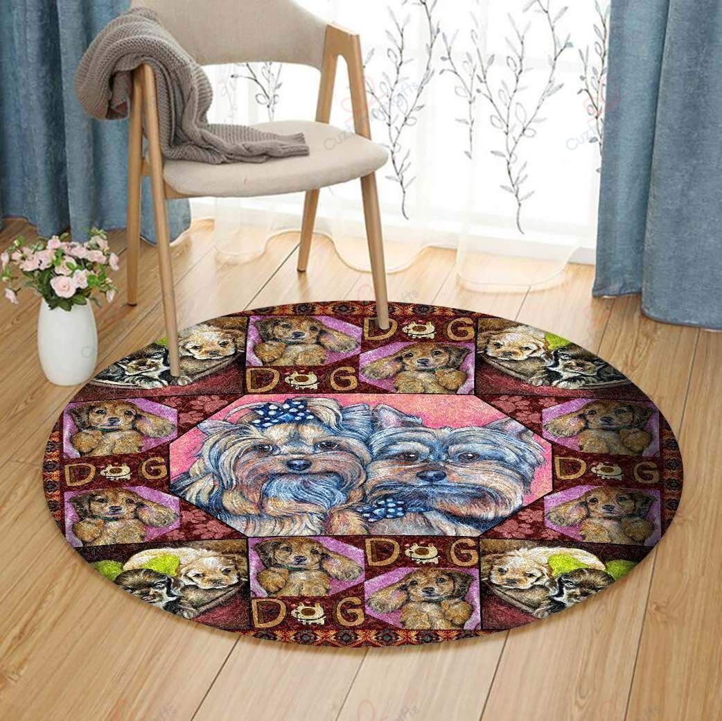 I Love Dog Round Carpet Floor Rug Living Room Bedroom Decor Round Area Rug Carpet I Love Dog Round Carpet Floor Rug Living Room Bedroom Decor Round Area Rug Carpet
