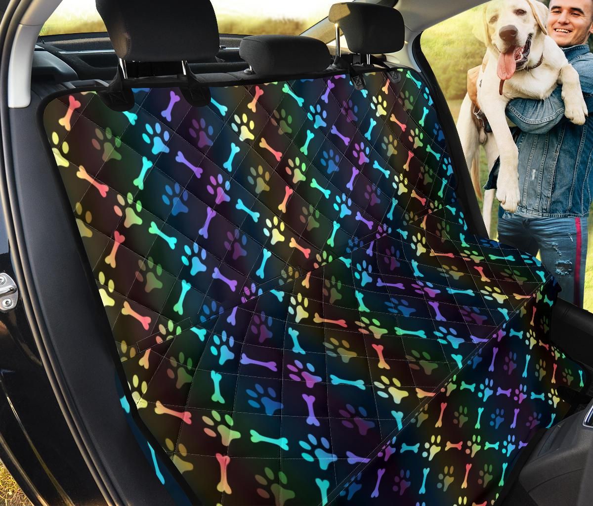 I Love Dog Paw Rainbow Car Back Seat Cover Dog Car Seat Covers - 599a782ca730 I Love Dog Paw Rainbow Car Back Seat Cover Dog Car Seat Covers - 599a782ca730