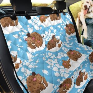 Ice Age Mammoth Pattern Car Back Seat Cover Dog Car Seat Covers - 7cffa26a1b5d