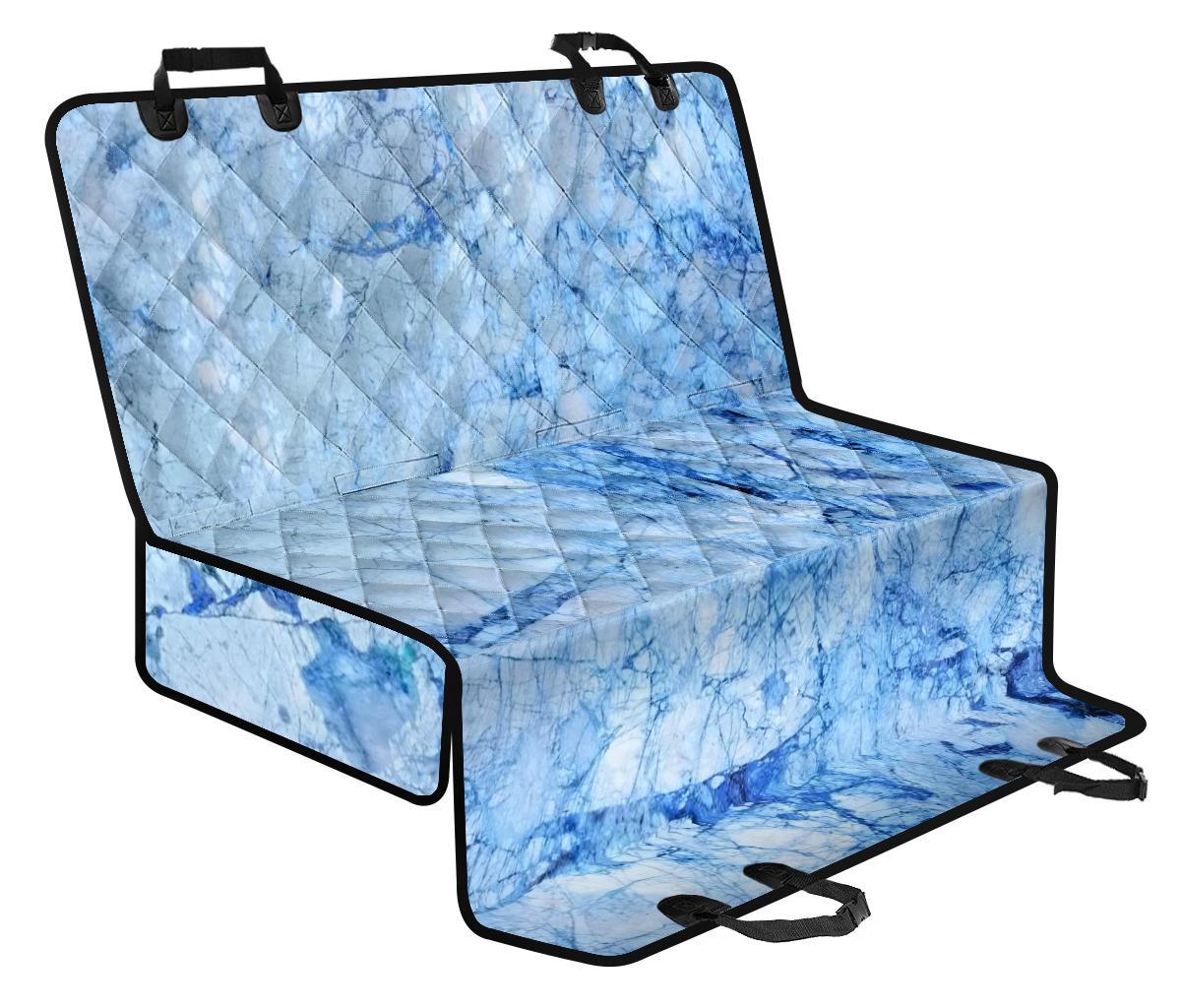 Ice Blue Marble Print Pet Car Back Seat Cover - 90b752ec0bd3 Ice Blue Marble Print Pet Car Back Seat Cover - 90b752ec0bd3