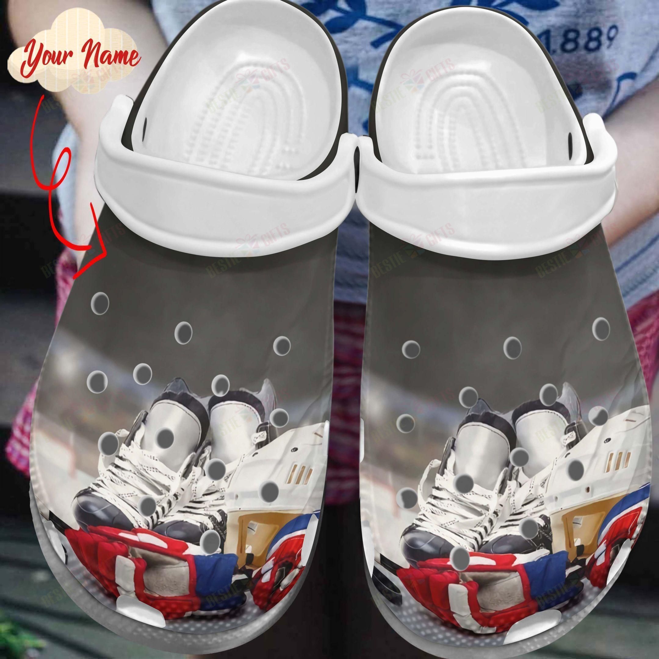 Ice Hockey Crocs Clog Classic Clog Personalized Ice Hockey Is My Favourite Sport Shoes Ice Hockey Crocs Clog Classic Clog Personalized Ice Hockey Is My Favourite Sport Shoes