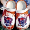 Ice Hockey Lover Club Orange Personalize Clog Custom Crocs Clog Number On Sandal Fashion Style Comfortable For Women Men Kid