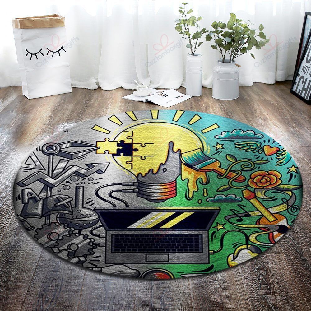 Idea Subject Round Carpet Floor Rug Living Room Bedroom Decor Round Area Rug Carpet Idea Subject Round Carpet Floor Rug Living Room Bedroom Decor Round Area Rug Carpet