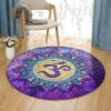 Indian Mandala Round Carpet Floor Rug Living Room Bedroom Decor Round Area Rug Carpet