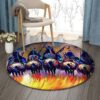 Indian Native American Round Carpet Floor Rug Living Room Bedroom Decor Round Area Rug Carpet