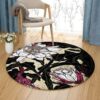 Inspired Blooming Round Carpet Floor Rug Living Room Bedroom Decor Round Area Rug Carpet