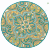 Intricate Calm Round Carpet Floor Rug Living Room Bedroom Decor Round Area Rug Carpet