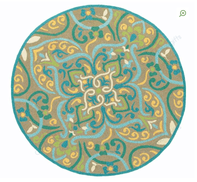 Intricate Calm Round Carpet Floor Rug Living Room Bedroom Decor Round Area Rug Carpet Intricate Calm Round Carpet Floor Rug Living Room Bedroom Decor Round Area Rug Carpet