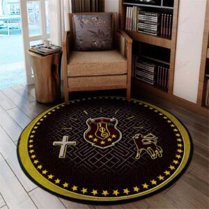 Iota Phi Theta Round Carpet Floor Rug Living Room Bedroom Decor Round Area Rug Carpet