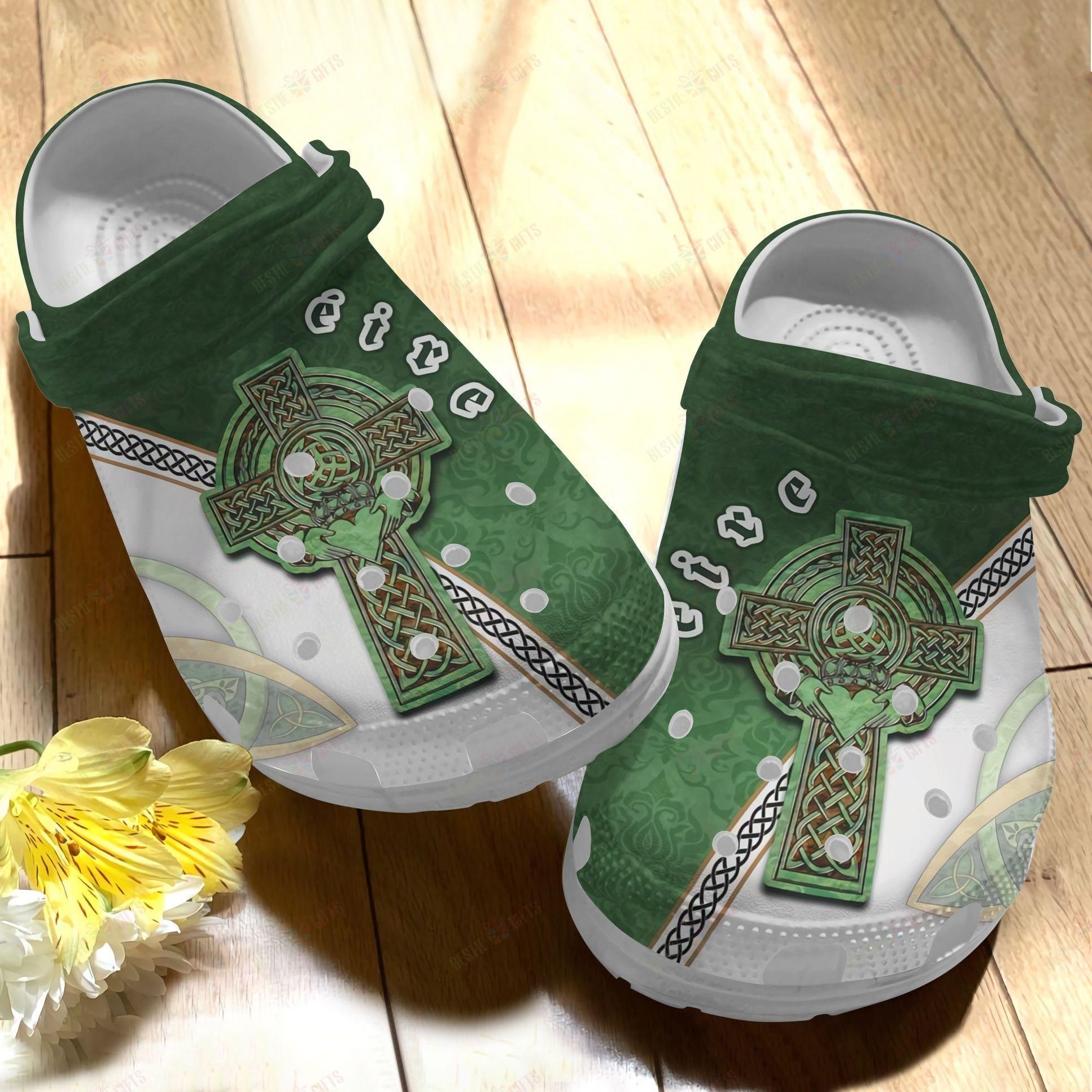 Irish Crocs Clog Classic Clog Whitesole Proud Irishman Shoes Irish Crocs Clog Classic Clog Whitesole Proud Irishman Shoes