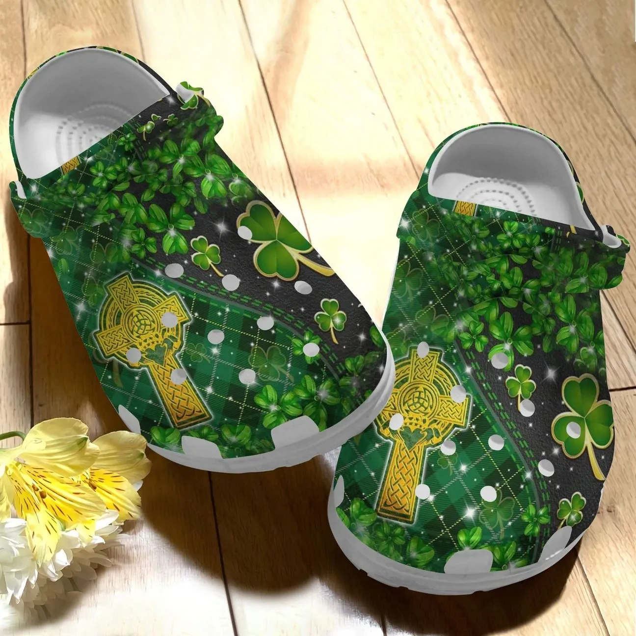 Irish Personalize Clog Custom Crocs Fashionstyle Comfortable For Women Men Kid Print 3D Irish Symbol V1 Irish Personalize Clog Custom Crocs Fashionstyle Comfortable For Women Men Kid Print 3D Irish Symbol V1