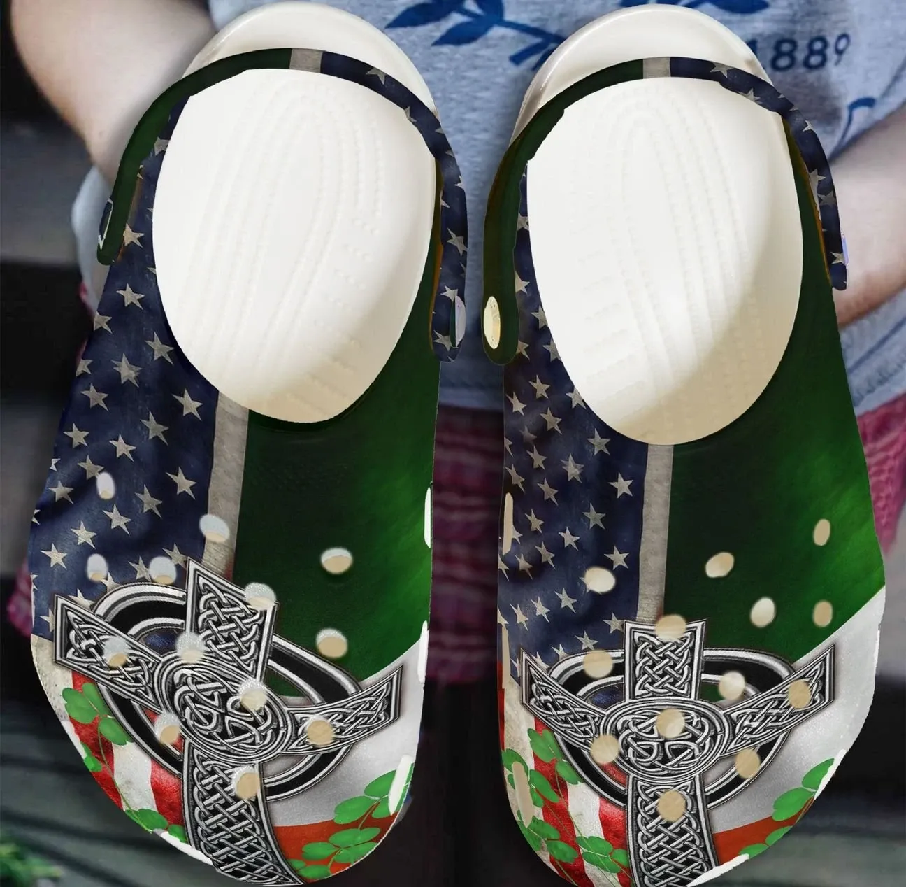 Irish Personalized Clog Custom Crocs Comfortablefashion Style Comfortable For Women Men Kid Print 3D Holly Irish Irish Personalized Clog Custom Crocs Comfortablefashion Style Comfortable For Women Men Kid Print 3D Holly Irish