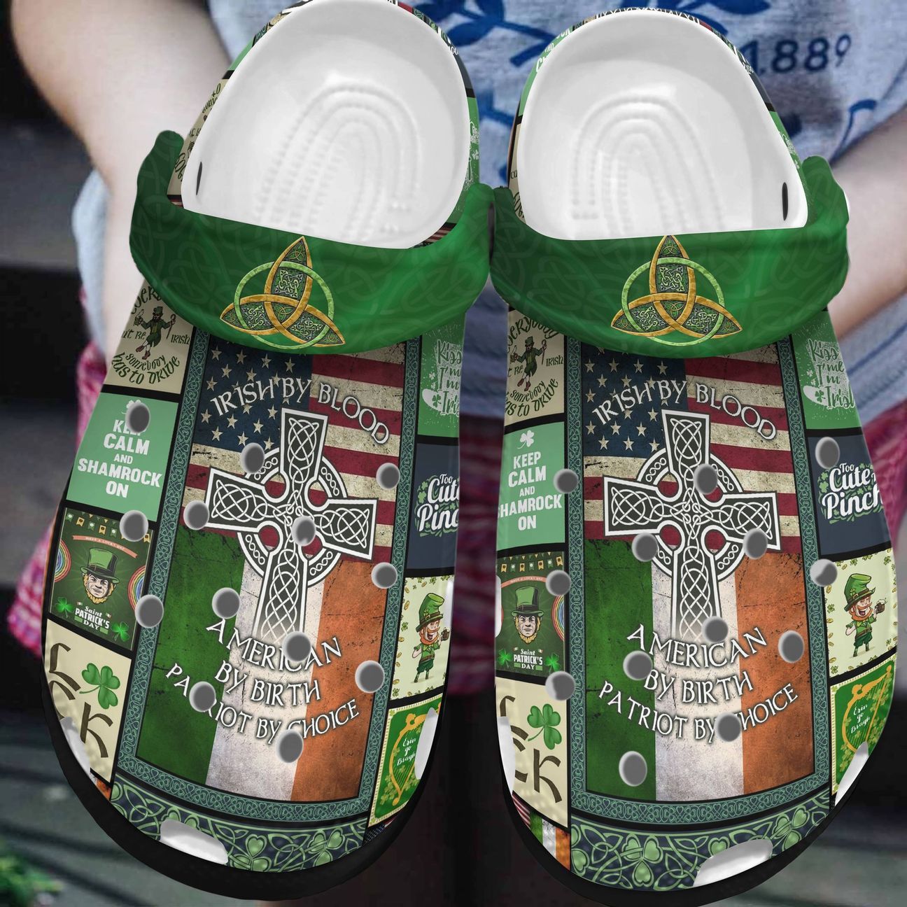 Irish Personalized Clog Custom Crocs Comfortablefashion Style Comfortable For Women Men Kid Print 3D Irish By Blood Irish Personalized Clog Custom Crocs Comfortablefashion Style Comfortable For Women Men Kid Print 3D Irish By Blood