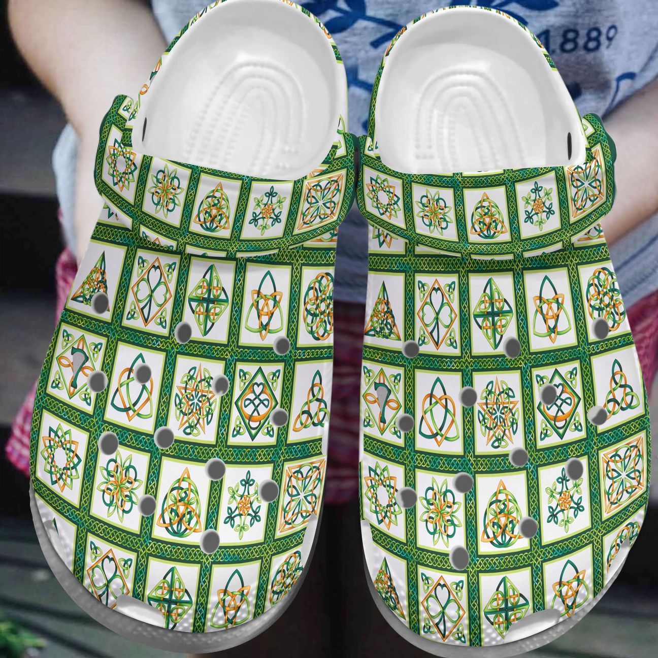 Irish Personalized Clog Custom Crocs Comfortablefashion Style Comfortable For Women Men Kid Print 3D Irish Folk Irish Personalized Clog Custom Crocs Comfortablefashion Style Comfortable For Women Men Kid Print 3D Irish Folk