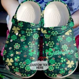 Irish Personalized Patrick’S Day Sku 1513 Crocs Crocband Clog Comfortable For Mens Womens Classic Clog Water Shoes