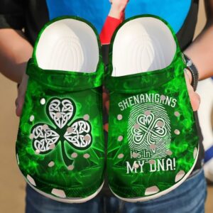 Irish Shamrock Sku 1511 Crocs Clog Clog Shoes