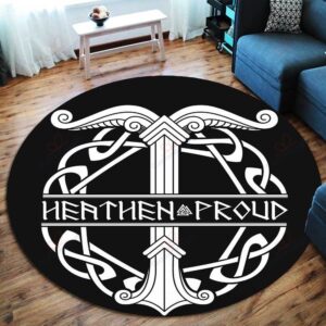 Irminsul Symbol Round Carpet Floor Rug Living Room Bedroom Decor Round Area Rug Carpet