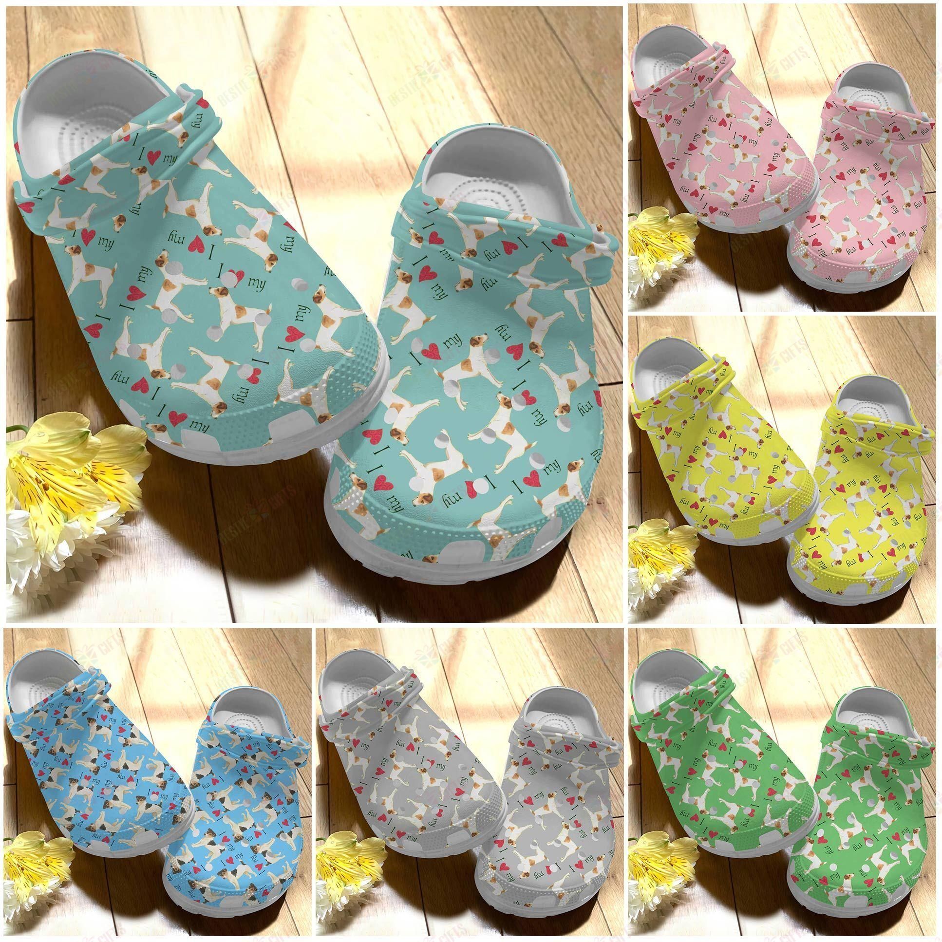 Jack Russell Crocs Clog Classic Clog I Love My Jack Russell Shoes Jack Russell Crocs Clog Classic Clog I Love My Jack Russell Shoes