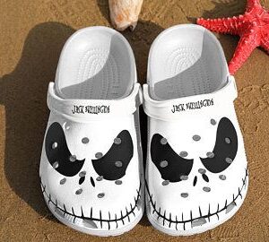 Jack Skellington Crocs Clog Shoes Crocband Clog Comfortable For Mens And Womens
