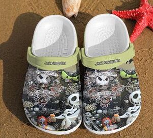 Jack Skellington Crocs Jack Skellington Crocs Charms Crocband Clog Comfortable For Mens And Womens