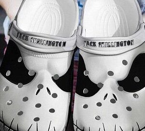Jack Skellington Face Crocs Crocband Clog Clog Comfortable For Mens And Womens Classic Clog Water Shoes Comfortable