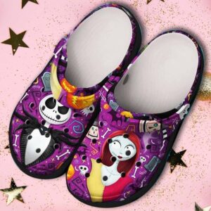 Jack Skellington Sally Crocs Clog Shoes Christmas Gifts – Jack Nightmare Shoes Crocbland Clog Men Women