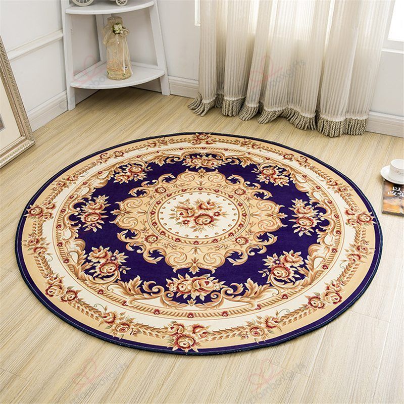 Jacquard Countryside Round Carpet Floor Rug Living Room Bedroom Decor Round Area Rug Carpet Jacquard Countryside Round Carpet Floor Rug Living Room Bedroom Decor Round Area Rug Carpet