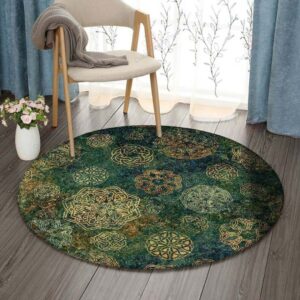 Jaipur Round Carpet Floor Rug Living Room Bedroom Decor Round Area Rug Carpet