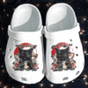 Japan Tattoo Cat Shoes Crocs Clog For Father Grandpa – Anime Black Cat Cool Croc Clog Gifts For Fathers Day