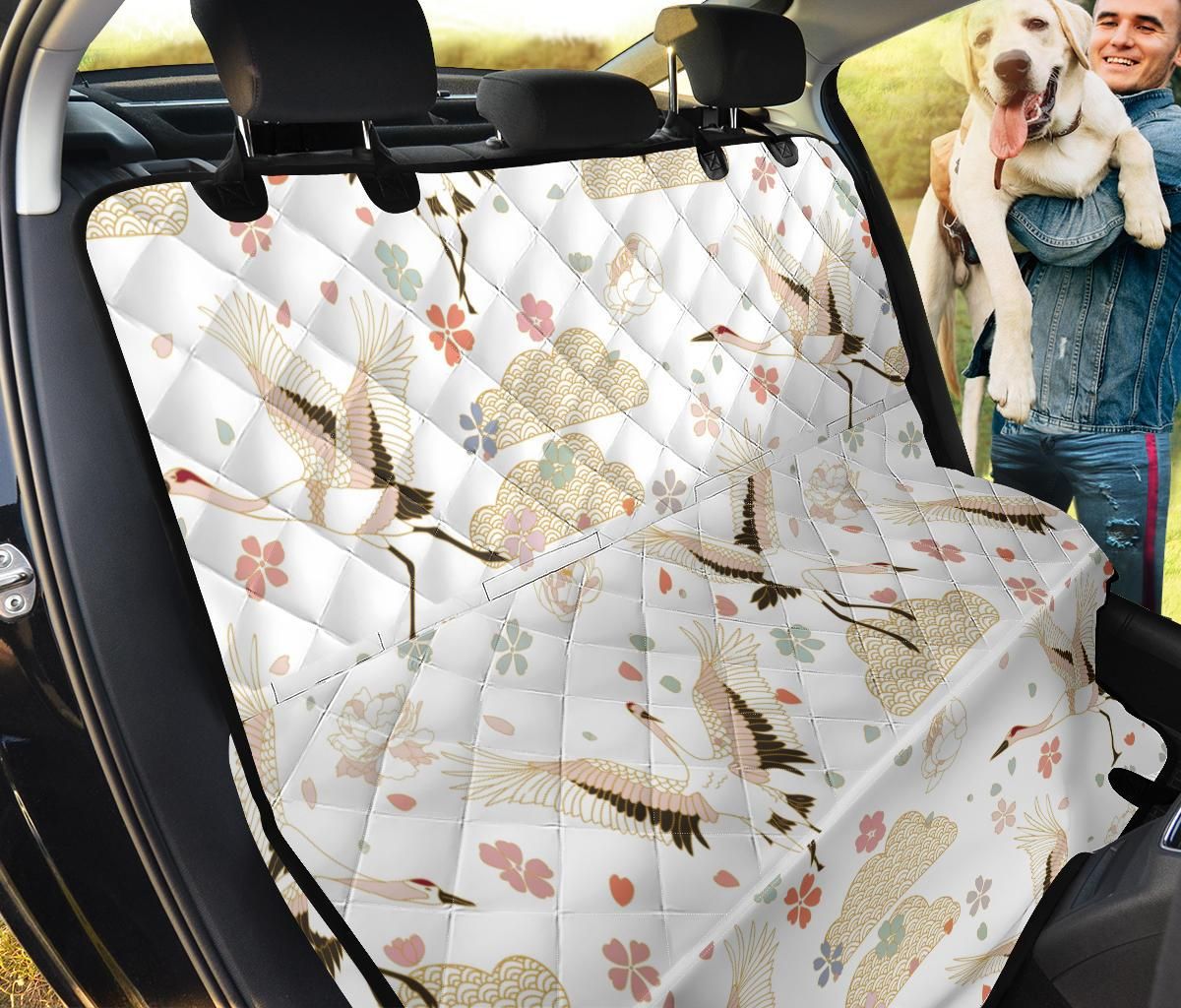 Japanese Cranes Pattern Car Back Seat Cover Dog Car Seat Covers - 521f3c2b9280 Japanese Cranes Pattern Car Back Seat Cover Dog Car Seat Covers - 521f3c2b9280