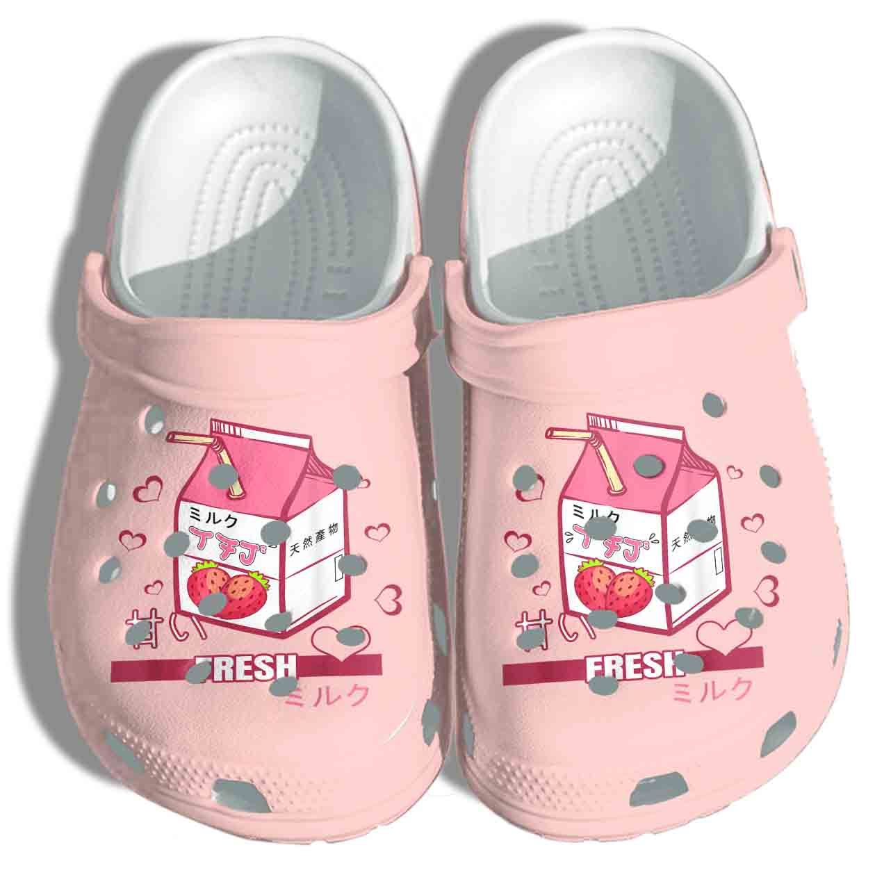 Japanese Fresh Juice Shoes Crocs Clog – Strawberry Clog Birthday Gift For Girl Daughter Niece Japanese Fresh Juice Shoes Crocs Clog – Strawberry Clog Birthday Gift For Girl Daughter Niece
