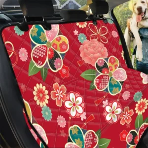 Japanese Kimono Pattern Print Car Back Seat Cover Dog Car Seat Covers - fba6a3599735