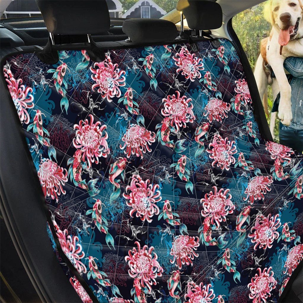 Japanese Koi And Chrysanthemums Car Back Seat Cover Dog Car Seat Covers - b445d1026a86 Japanese Koi And Chrysanthemums Car Back Seat Cover Dog Car Seat Covers - b445d1026a86