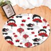 Japanese Style Round Carpet Floor Rug Living Room Bedroom Decor Round Area Rug Carpet