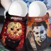 Jason Voorhees And Michael Myers Crocs Crocband Clog Comfortable For Mens Womens Classic Clog Water Shoes Clog Saleoff 190920