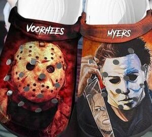 Jason Voorhees Crocs Crocband Clog Jason Voorhees Crocs 3D Print Crocs For Horror Film Lover Classic Clogs