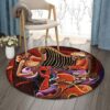 Jazz Paintings Round Carpet Floor Rug Living Room Bedroom Decor Round Area Rug Carpet