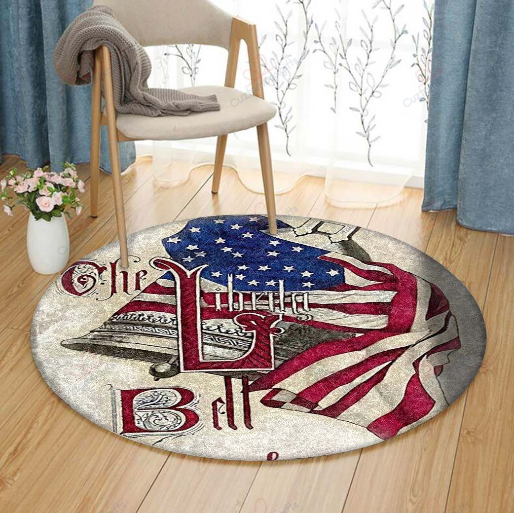 Jean Plout Retro Patriotic Round Carpet Floor Rug Living Room Bedroom Decor Round Area Rug Carpet Jean Plout Retro Patriotic Round Carpet Floor Rug Living Room Bedroom Decor Round Area Rug Carpet