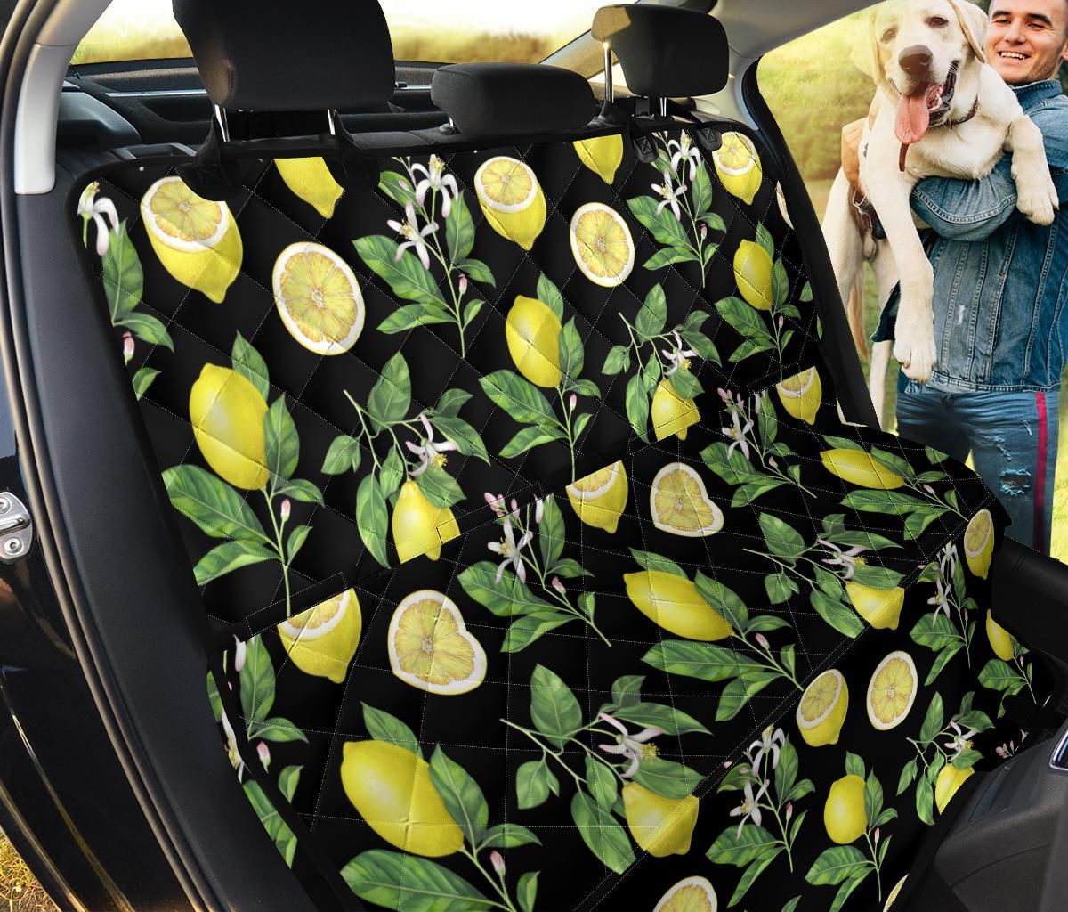 Juicy Yellow Lemon On Black Background Design Car Back Seat Cover Dog Car Seat Covers - d68425d63fdd Juicy Yellow Lemon On Black Background Design Car Back Seat Cover Dog Car Seat Covers - d68425d63fdd
