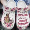 Just A Girl Who Loves German Shepherds Personalized Clog Custom Crocs Comfortablefashion Style Comfortable For Women Men Kid Print 3D