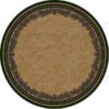 Just Pines Round Carpet Floor Rug Living Room Bedroom Decor Round Area Rug Carpet