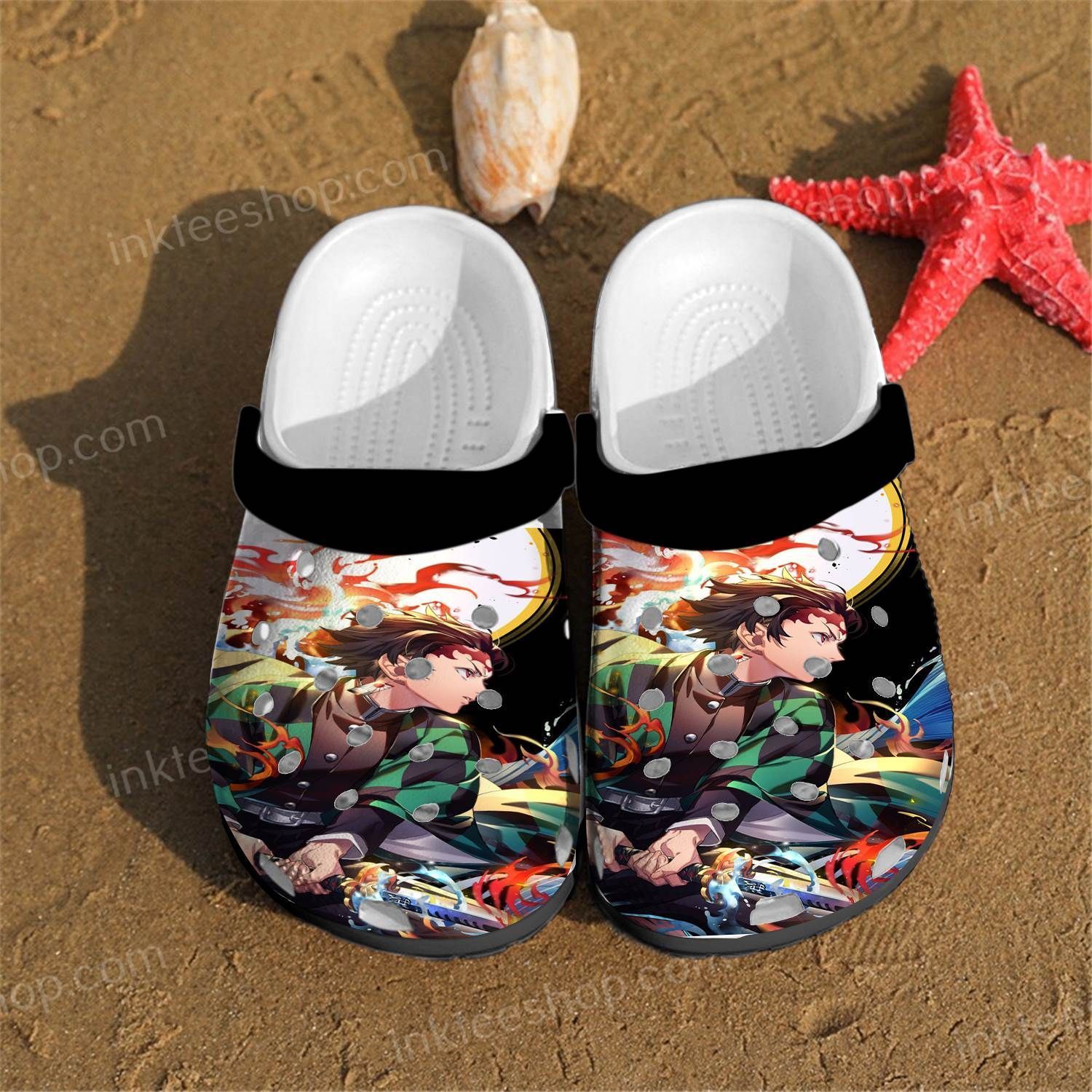 Kamado Tanjiro Anime Crocs Clog Clog Shoes Kamado Tanjiro Anime Crocs Clog Clog Shoes