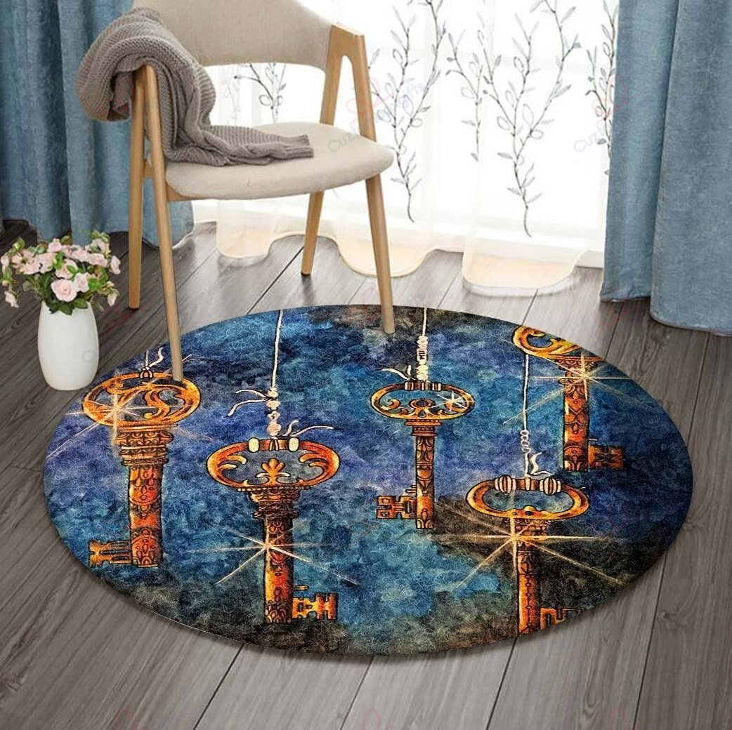 Key In The Sky Round Carpet Floor Rug Living Room Bedroom Decor Round Area Rug Carpet Key In The Sky Round Carpet Floor Rug Living Room Bedroom Decor Round Area Rug Carpet